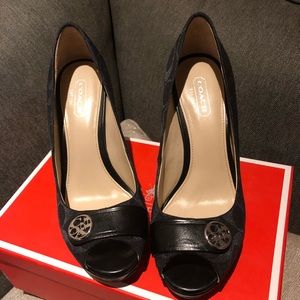 Coach Black Heels